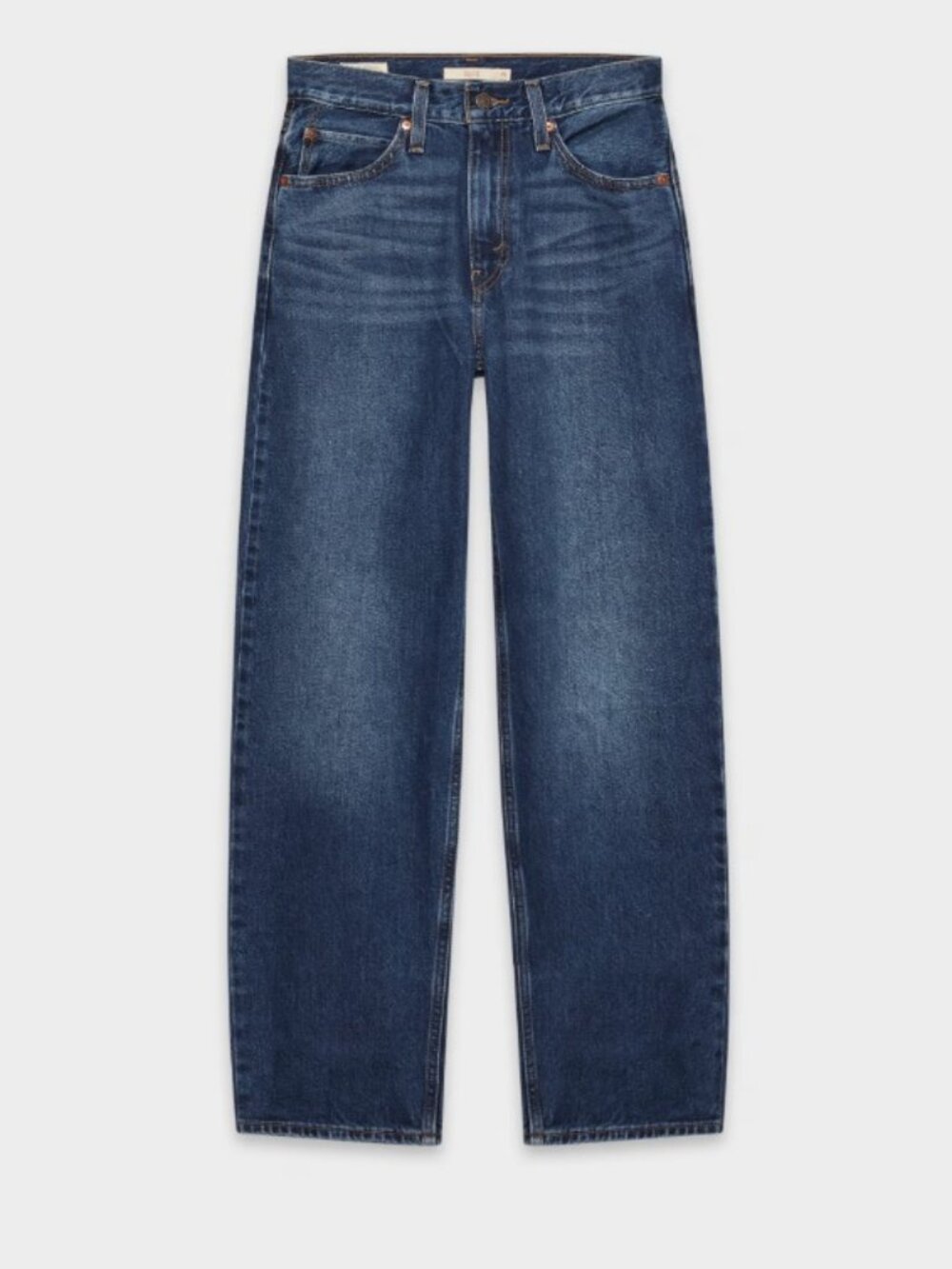 Levi's Dad Jean Mid Rise Straight Leg Relaxed Jean in Dark Wash EUC